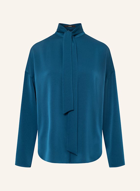 windsor. Satin bow-tie blouse TEAL