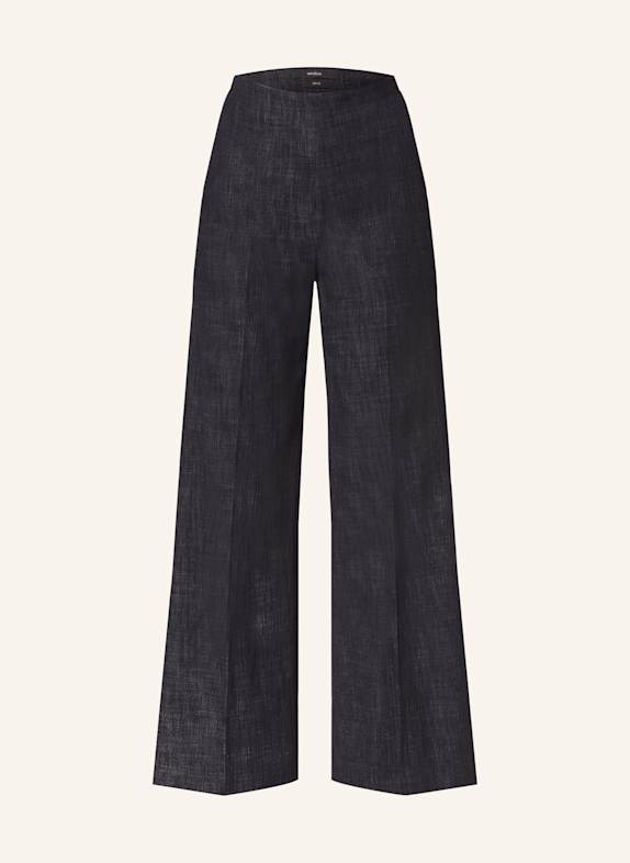 windsor. Wide leg trousers in denim look DARK BLUE