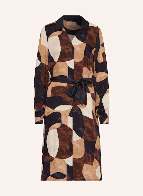 MOS MOSH Kleid MMMAYLONE DUNKELBLAU/ BRAUN/ BEIGE
