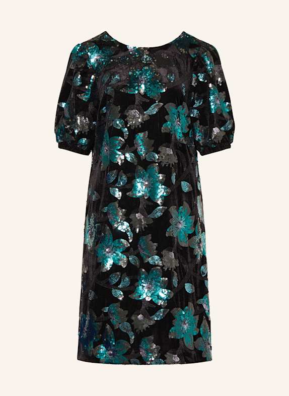 MOS MOSH Samtkleid MMCLEMENTE mit Pailletten DUNKELGRÜN/ GRÜN