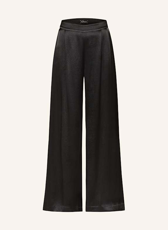 Grace Marlenehose aus Satin 300 BLACK