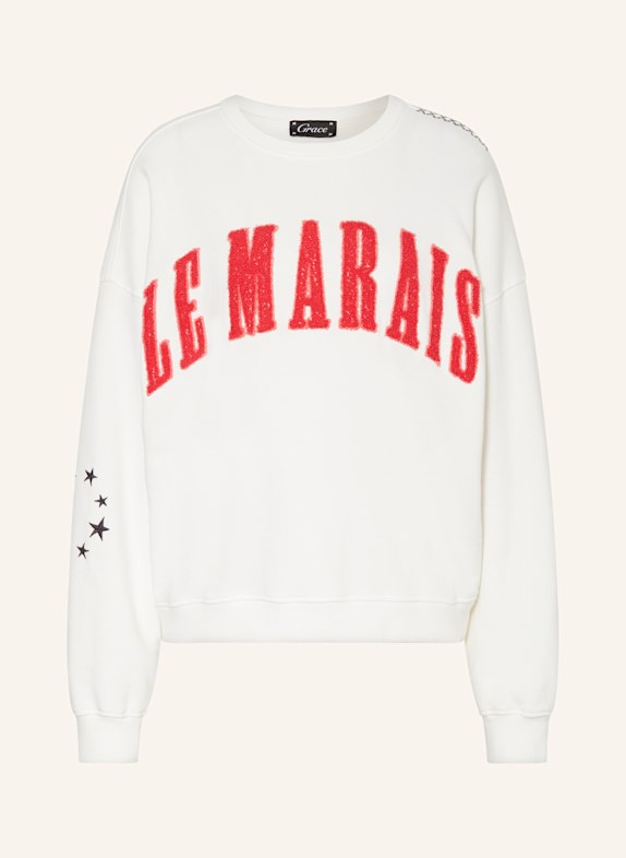 Grace Sweatshirt WEISS/ ROT/ PINK