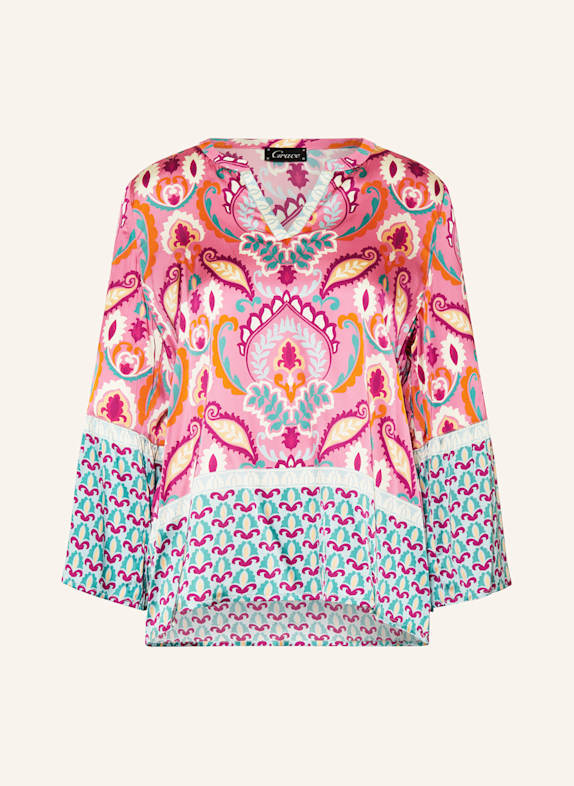 Grace Blusenshirt aus Satin PINK/ MINT/ FUCHSIA