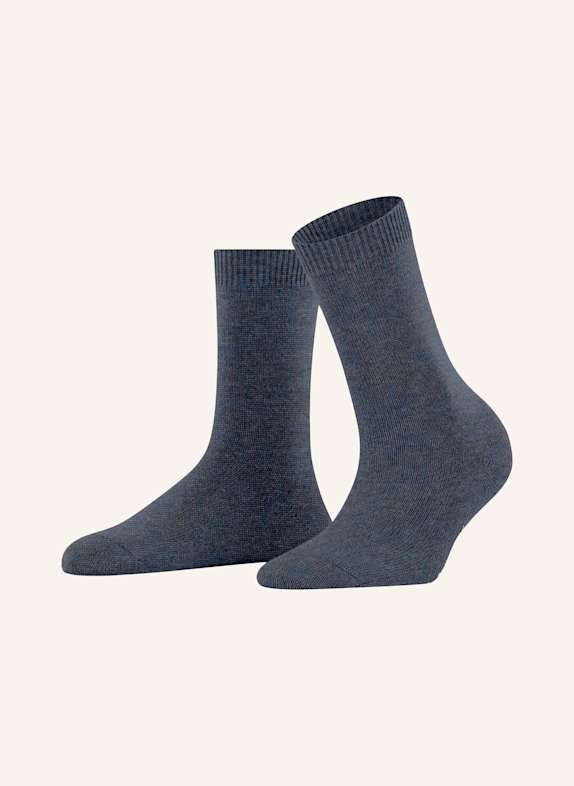 FALKE Socken COSY WOOL mit Merinowolle 6688 DARK BLUE MEL.