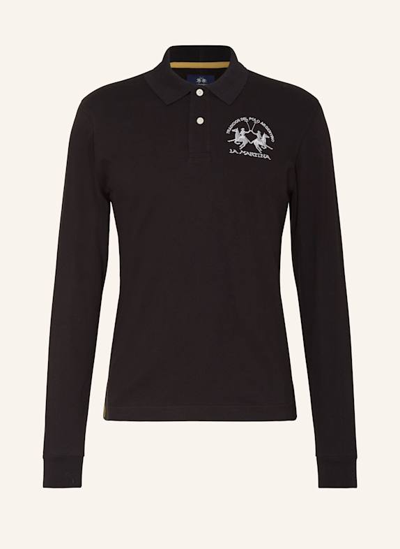 LA MARTINA Piqué polo shirt regular fit BLACK