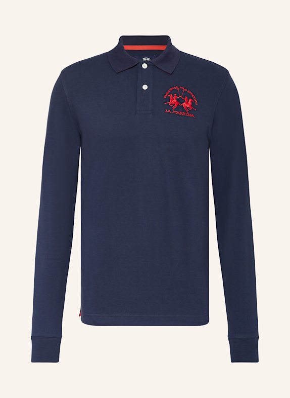 LA MARTINA Piqué polo shirt regular fit DARK BLUE
