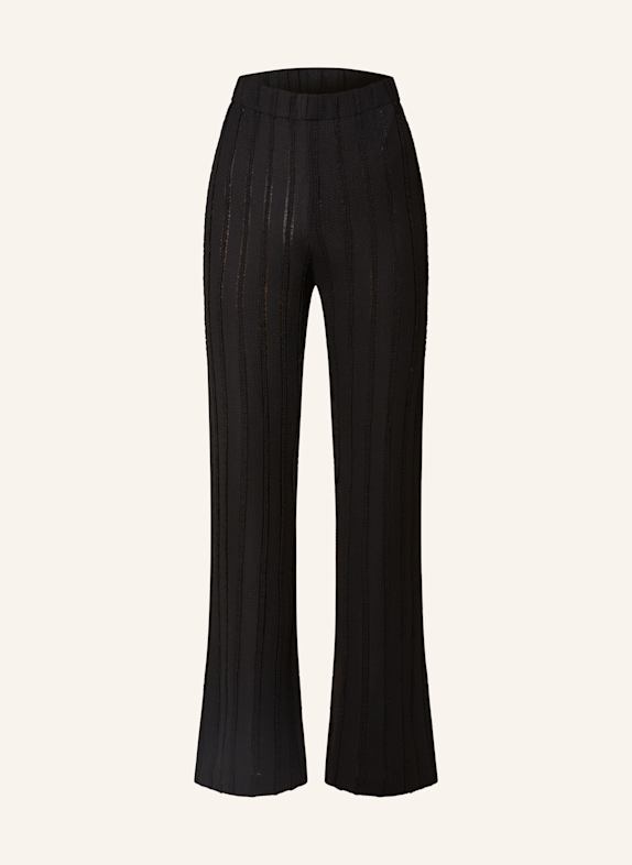 STINE GOYA Wide leg trousers BLACK