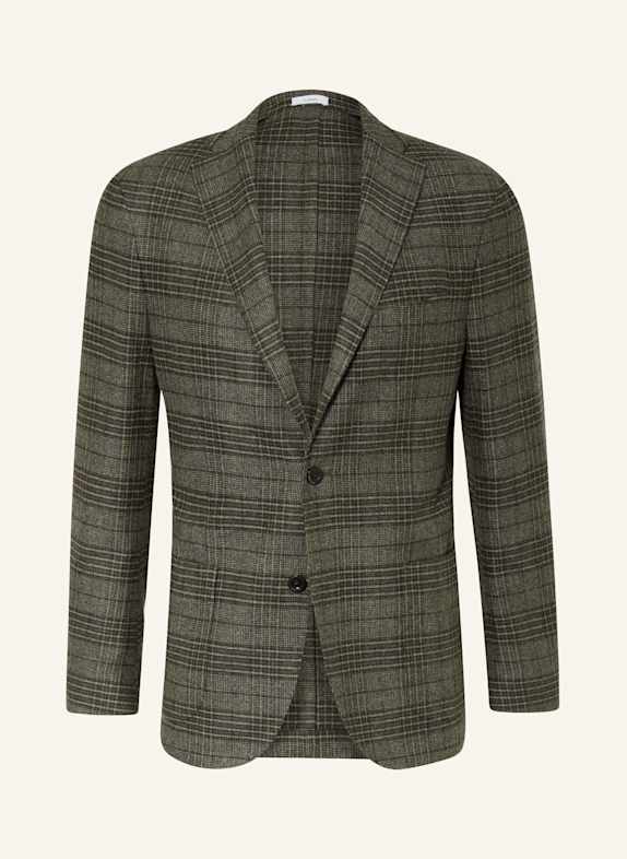 BOGLIOLI Flanellsakko Extra Slim Fit KHAKI/ SCHWARZ/ DUNKELGRÜN