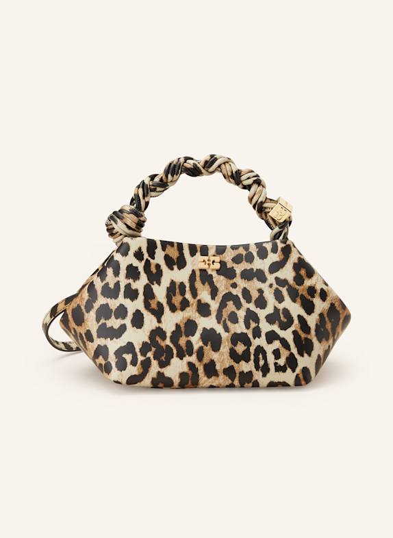 GANNI Handtasche BOU BAG SMALL HELLBRAUN/ SCHWARZ