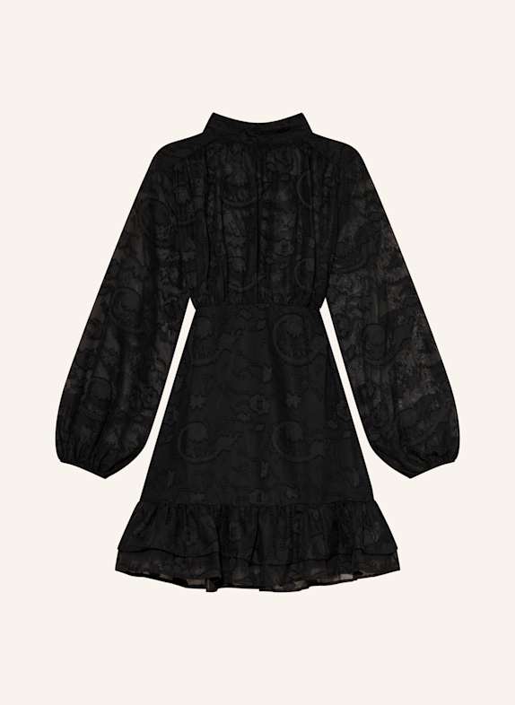 MRS & HUGS Cocktailkleid mit Volants SCHWARZ