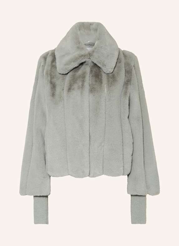 PATRIZIA PEPE Faux fur jacket GRAY