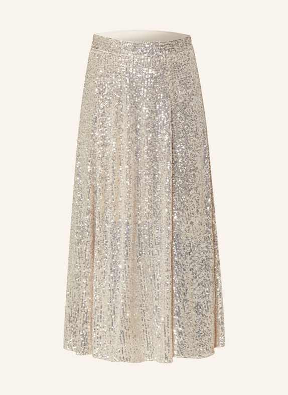 MRS & HUGS Skirt with sequins CREAM