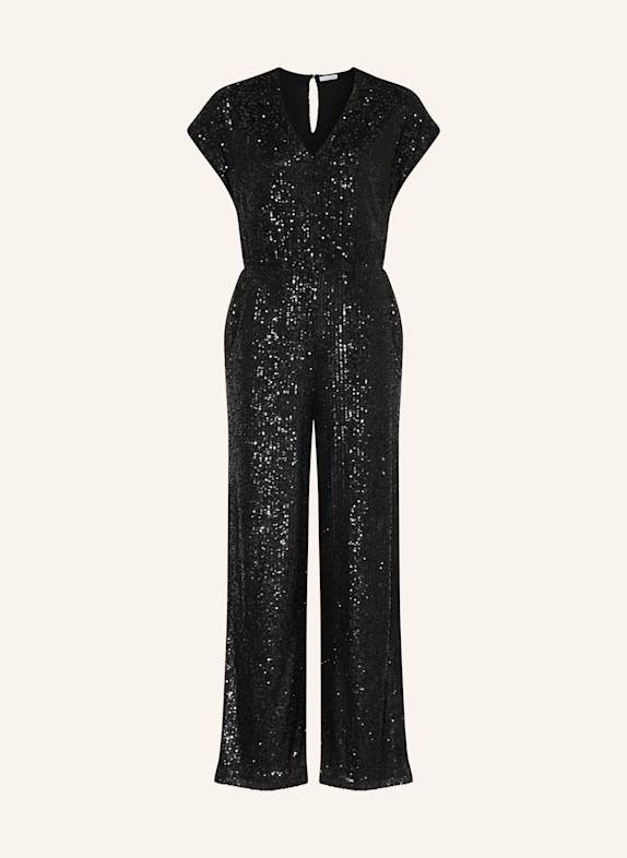 MRS & HUGS Jumpsuit mit Pailletten SCHWARZ
