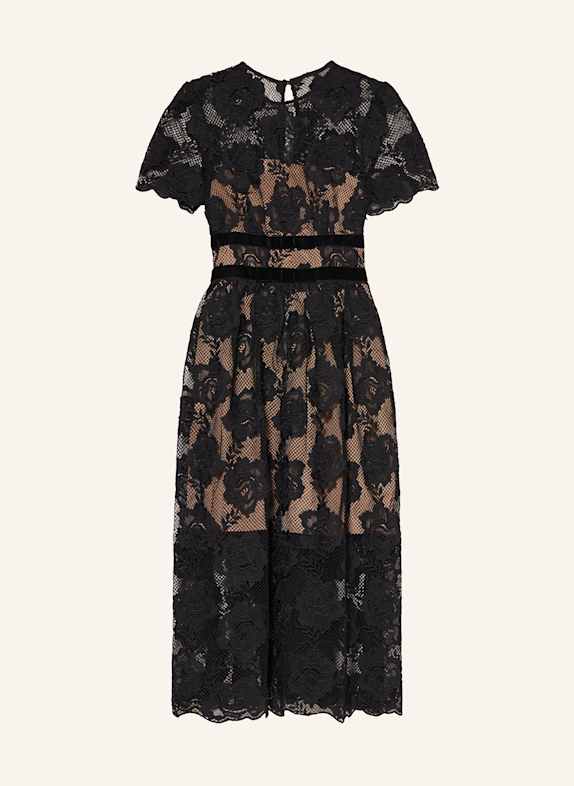 self-portrait Lace dress BLACK