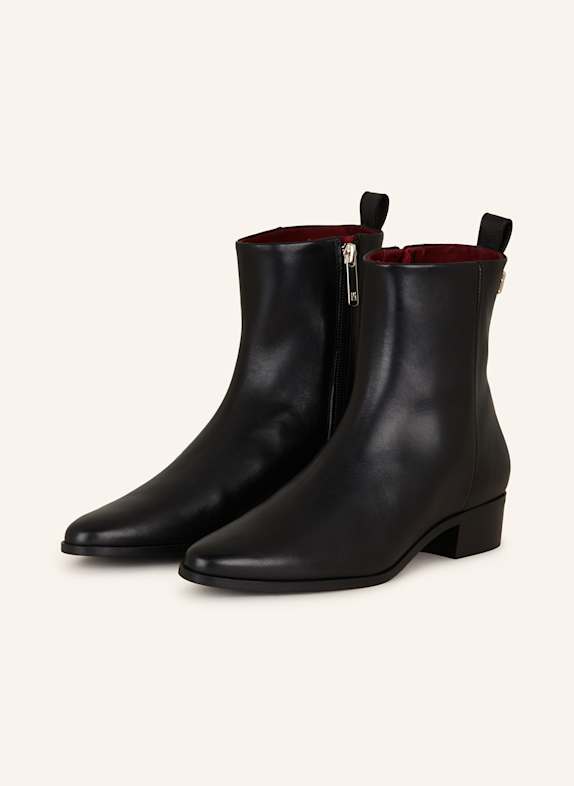 TOMMY HILFIGER Stiefeletten SCHWARZ