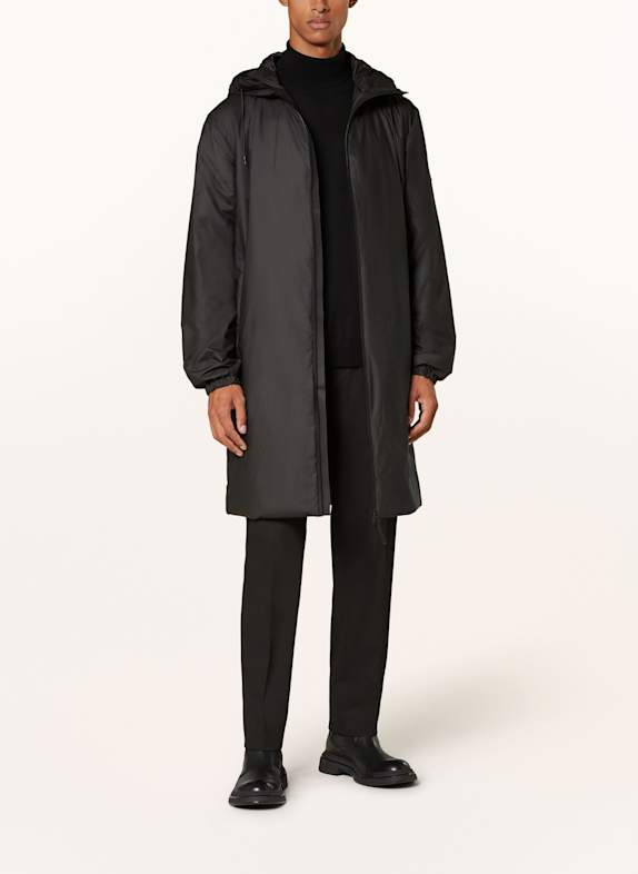 RAINS regenjas ZWART