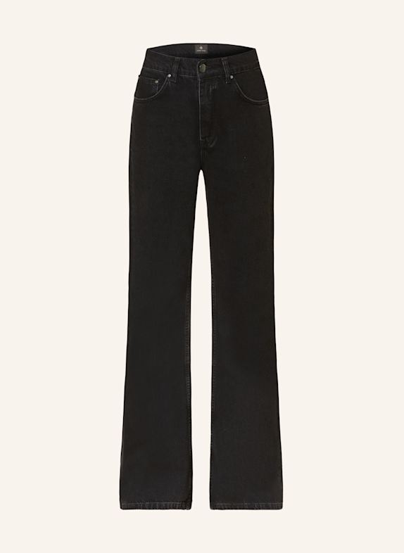 ANINE BING Jeansy straight HUGH VINTAGE BLACK VINTAGE BLACK