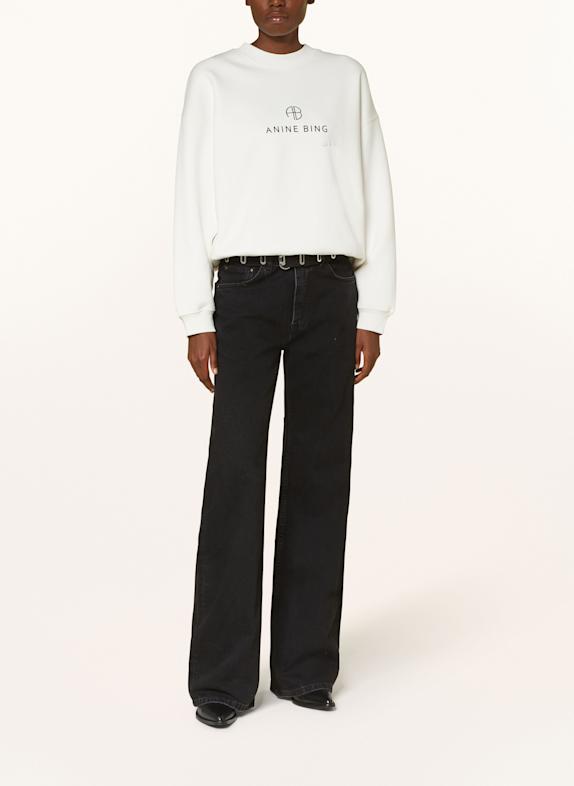 ANINE BING Rechte jeans HUGH VINTAGE BLACK VINTAGE BLACK