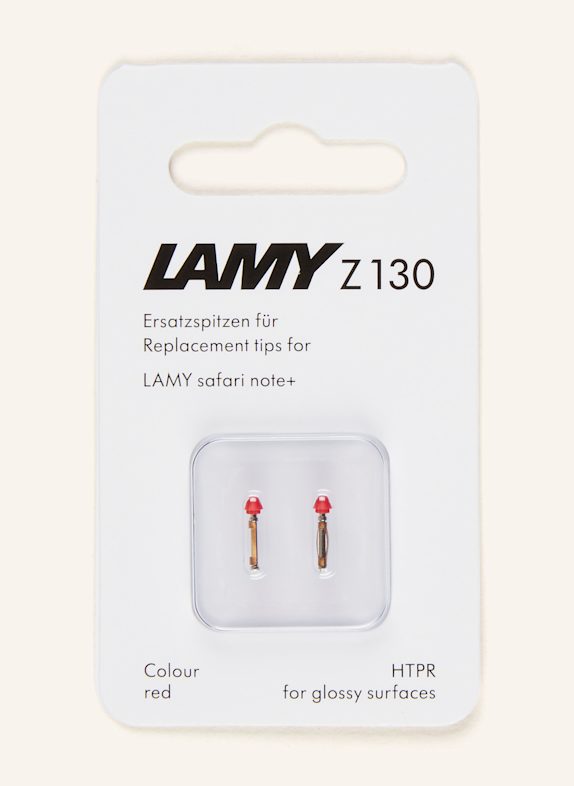 LAMY 2er-Set Ersatzspitzen Z130 für Schreibgerät SAFARI NOTE+ ROT/ SILBER