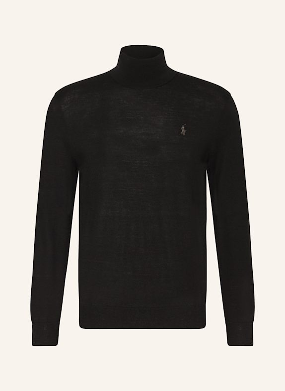 POLO RALPH LAUREN Rollkragenpullover SCHWARZ