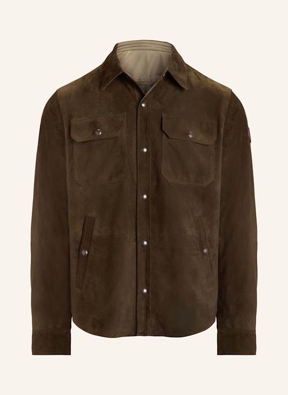 POLO RALPH LAUREN Lederjacke zum Wenden OLIV