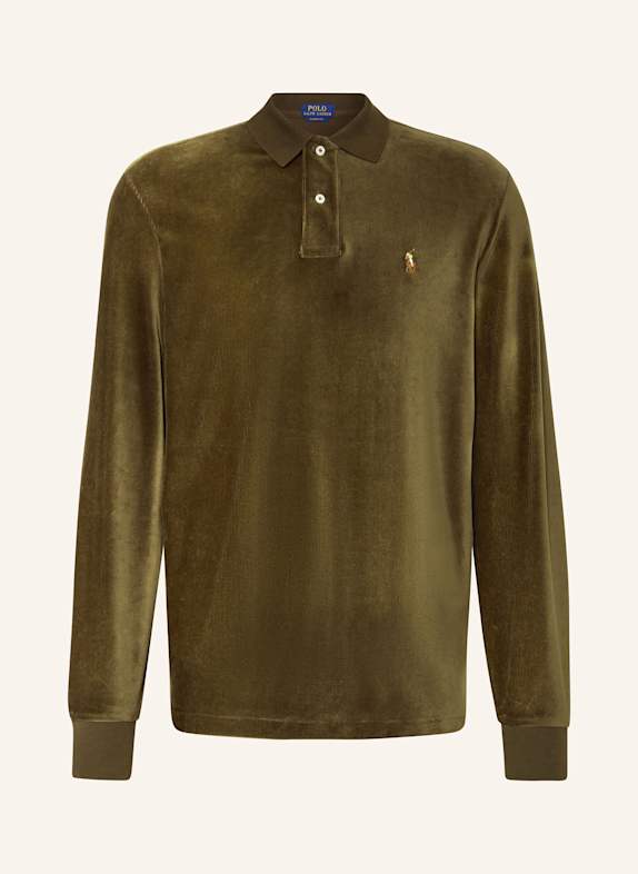 POLO RALPH LAUREN Corduroy polo shirt classic fit OLIVE