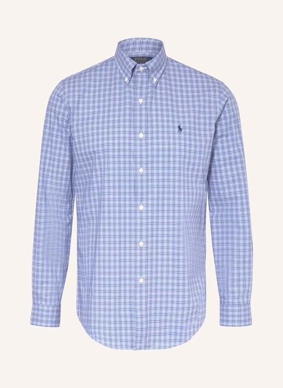 POLO RALPH LAUREN Hemd Custom Fit HELLBLAU/ BLAU/ WEISS