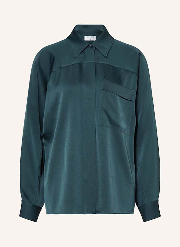 Filippa K Satin shirt blouse TEAL