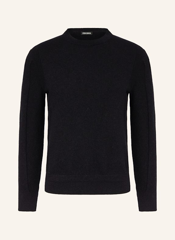 ZEGNA Pullover mit Cashmere DUNKELBLAU