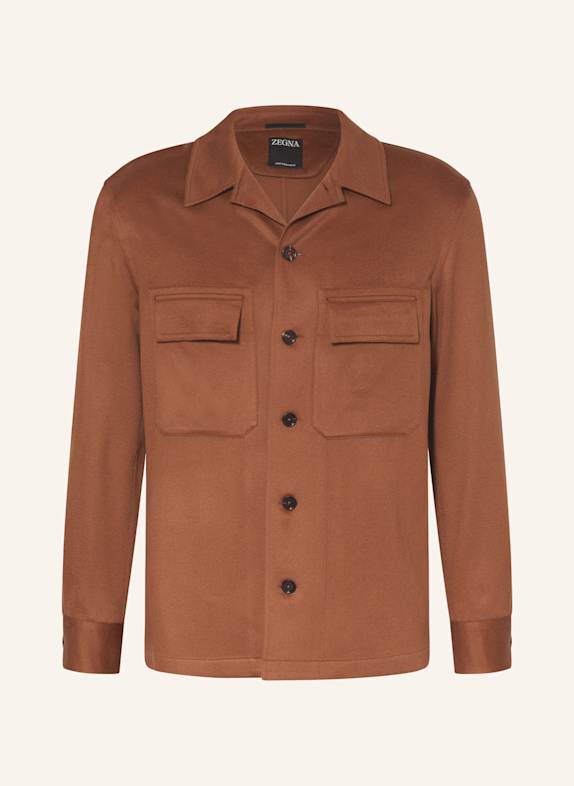 ZEGNA Cashmere-Overjacket ALBA DUNKELBRAUN