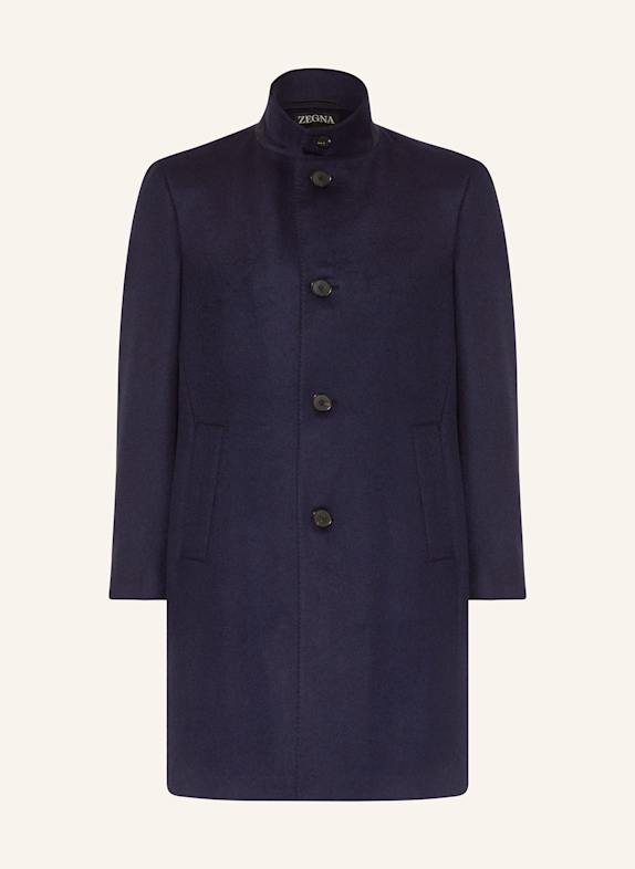 ZEGNA Cashmere-Mantel OASI DUNKELBLAU