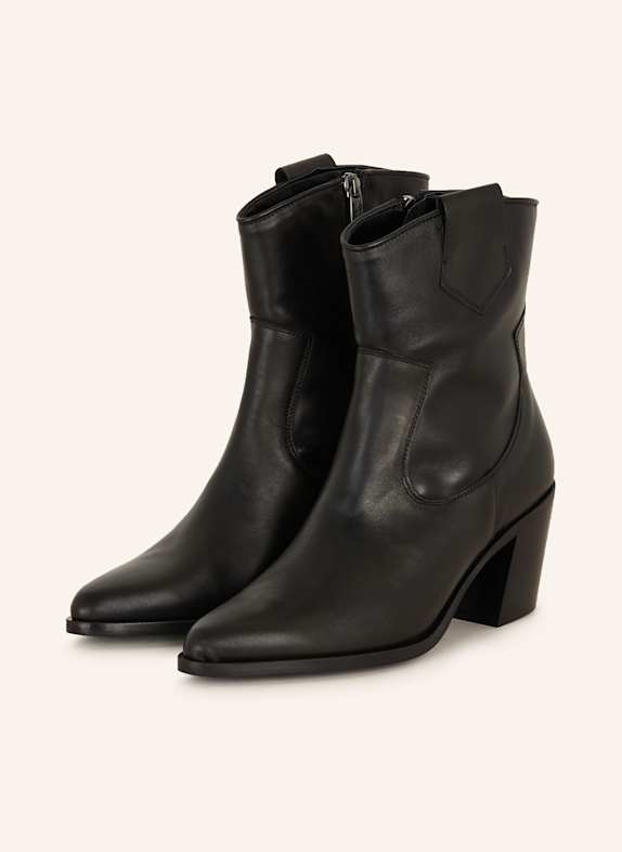 darling harbour Cowboy boots BLACK