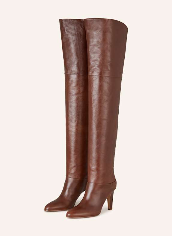 Chloé Over the knee boots EVE 25E Sooty Brown