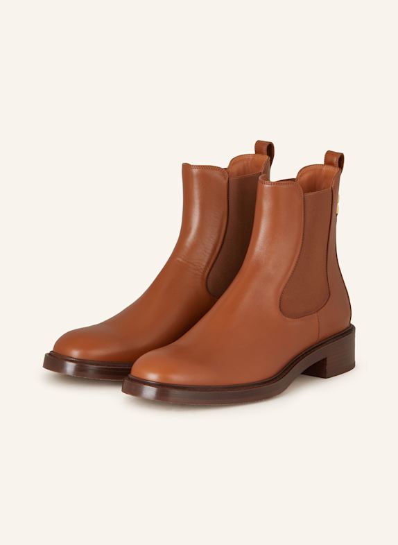 Chloé Chelsea boots MARCIE 26M Clay Brown