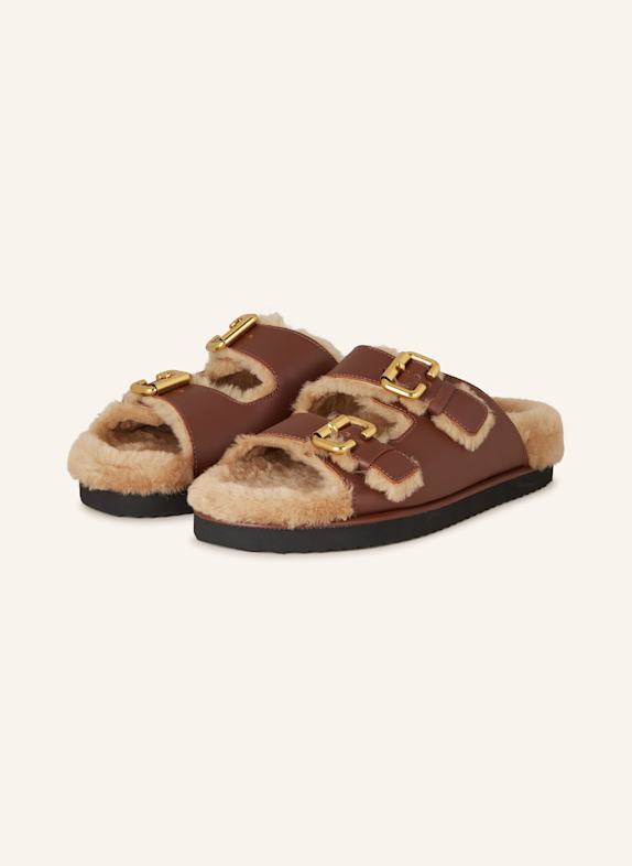 Chloé Slides NIL 25E Sooty Brown