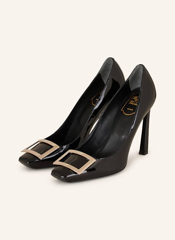 Roger Vivier Lack-Pumps TROMPETTE SCHWARZ
