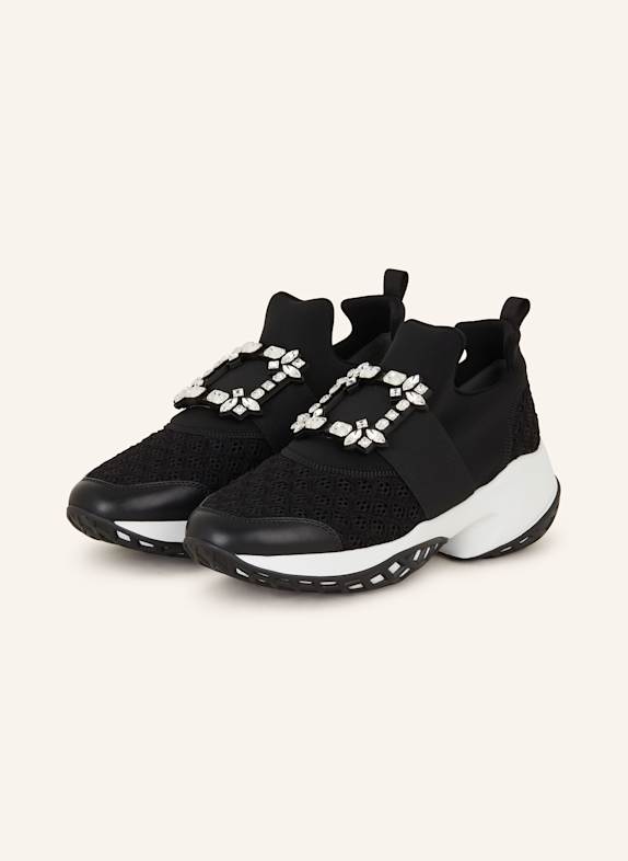 Roger Vivier Sneaker mit Schmucksteinen SCHWARZ