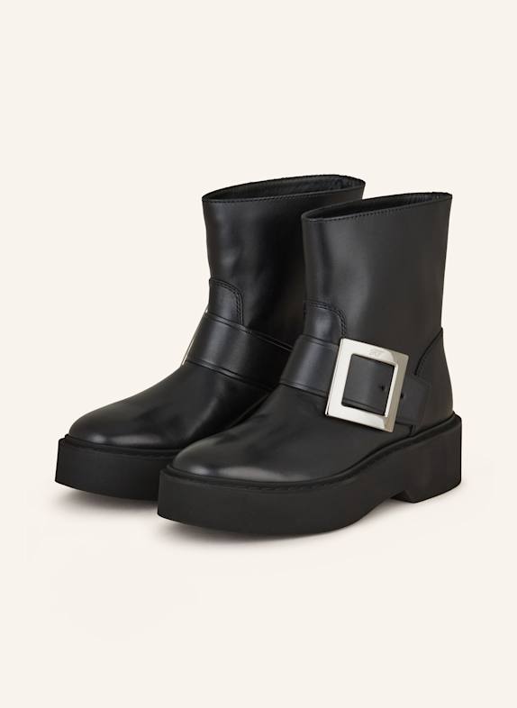 Roger Vivier Biker Boots VIV RANGERS SCHWARZ