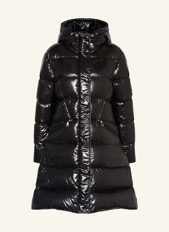 MONCLER Płaszcz puchowy BELLEVUE CZARNY