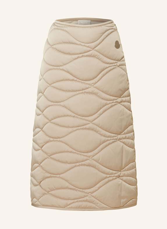 MONCLER Quilted skirt BEIGE