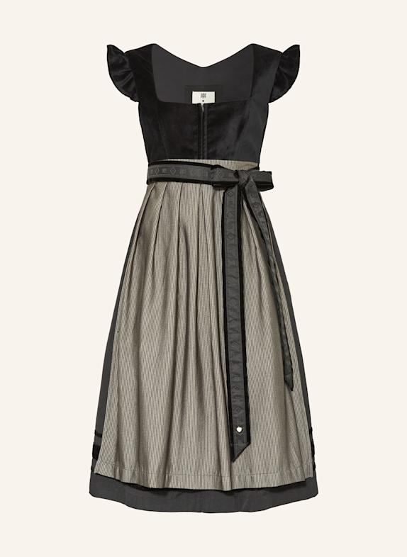 RIANI Dirndl SCHWARZ/ HELLGELB