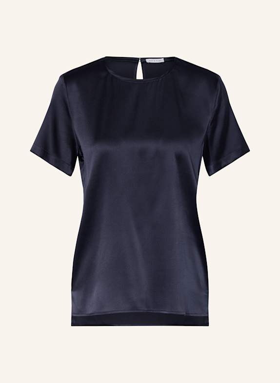 MRS & HUGS Blusenshirt aus Seide DUNKELBLAU