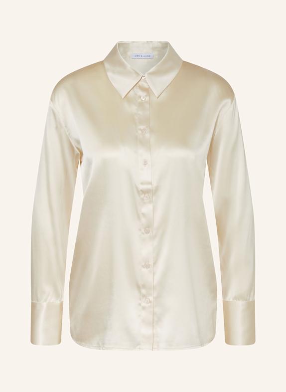MRS & HUGS Hemdbluse aus Seide BEIGE