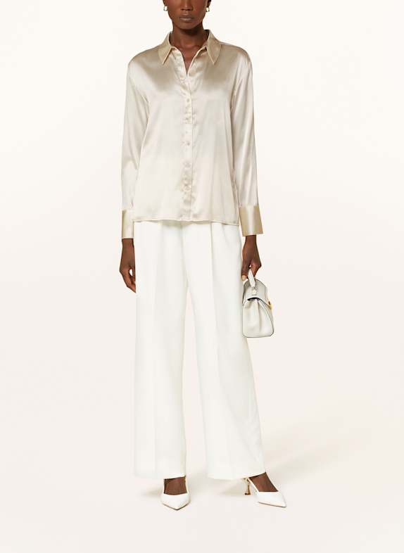 MRS 
HUGS Shirt blouse in silk BEIGE