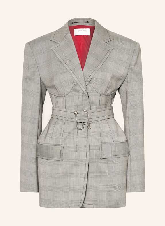 SPORTMAX Blazerkleid EMY HELLGRAU/ DUNKELGRAU