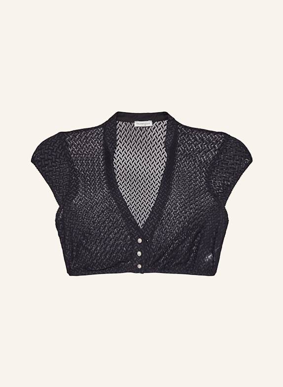 Heimatglück Tracht Dirndlbluse LISEL aus Spitze SCHWARZ