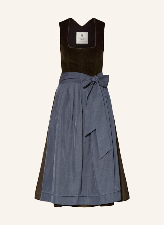 Heimatglück Tracht Dirndl AVA OLIVE/ BLUE GRAY/ KHAKI