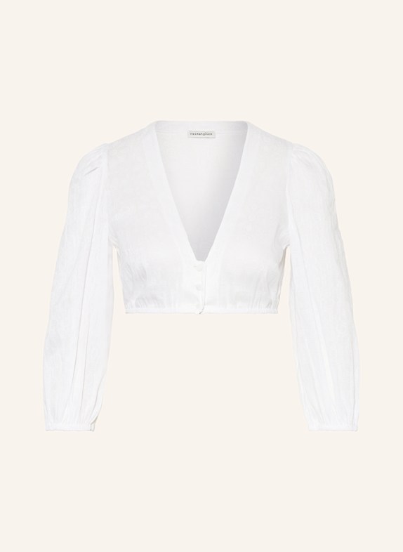 Heimatglück Tracht Dirndl blouse VIVI with linen WHITE