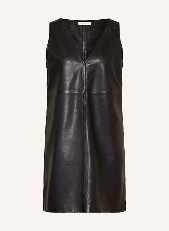 Marc O'Polo Lederkleid SCHWARZ
