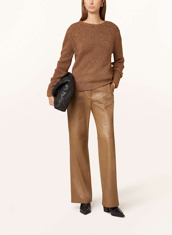 Lederhose imitat damen braun Clearance